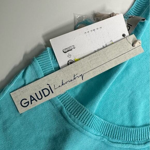 NWT | Gaudi | Long Sleeve Button Cardigan | Blue/White | Large - Picture 6 of 16